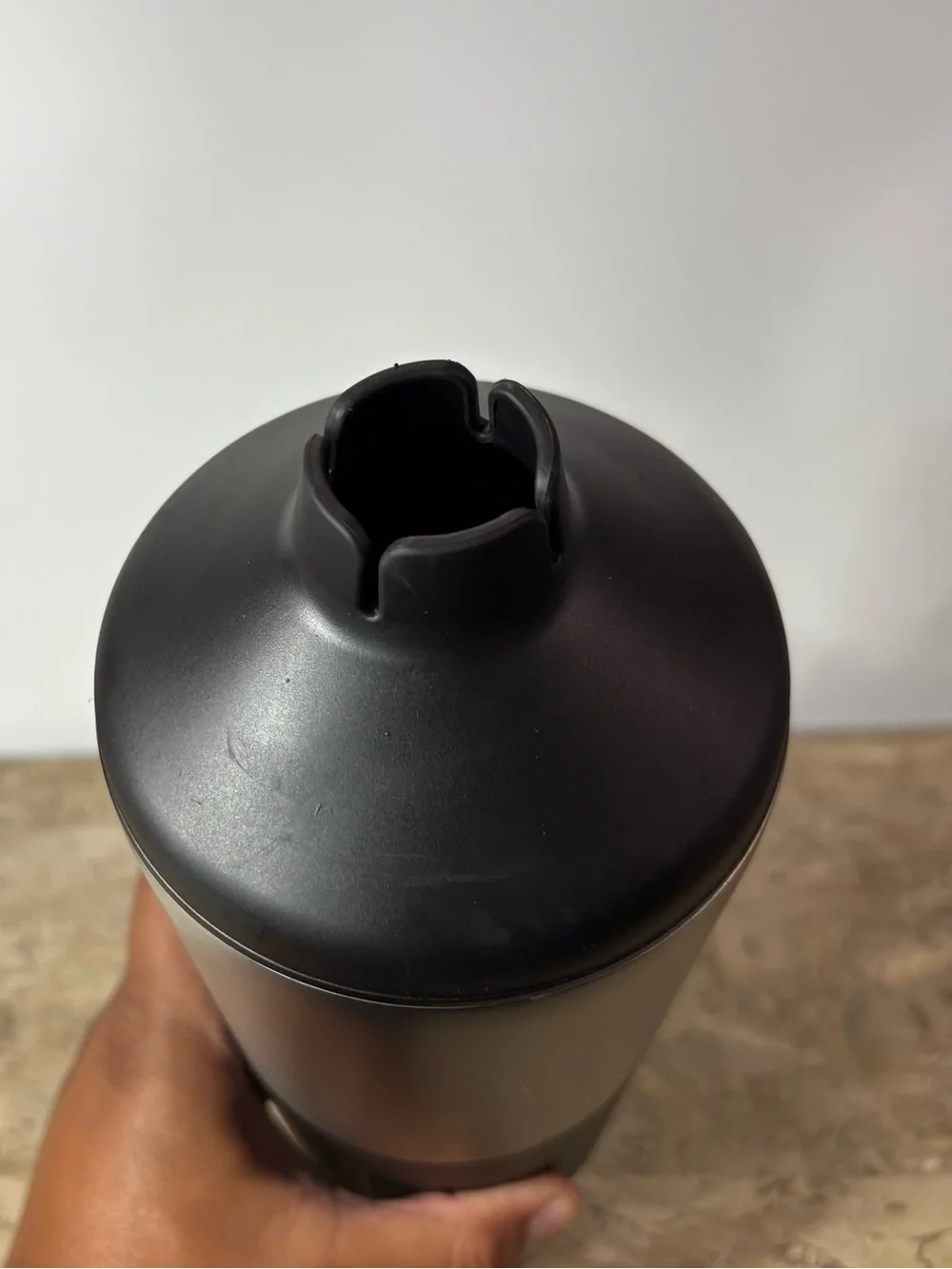 REDUCE Wine Bottle Cooler Thermal Black and Stainless Steel 40 oz 1.1 liter